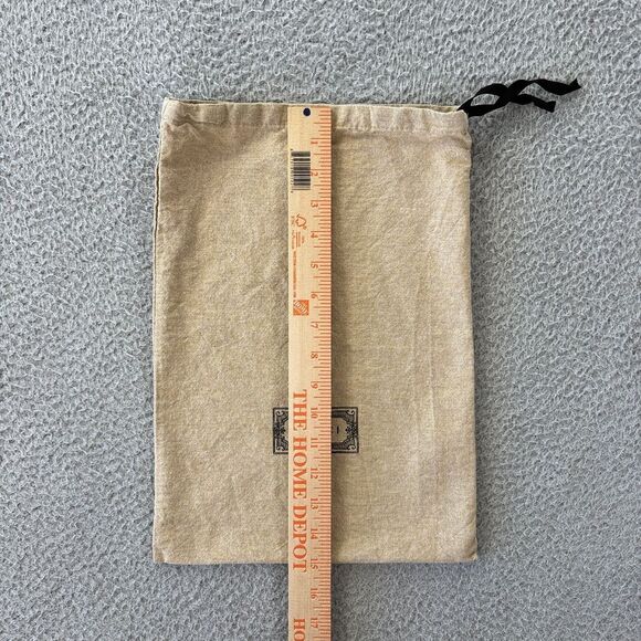 Gucci‎ Dust Bag 15" x 10.75" Beige Burlap Sack Style Drawstring - Picture 3 of 10
